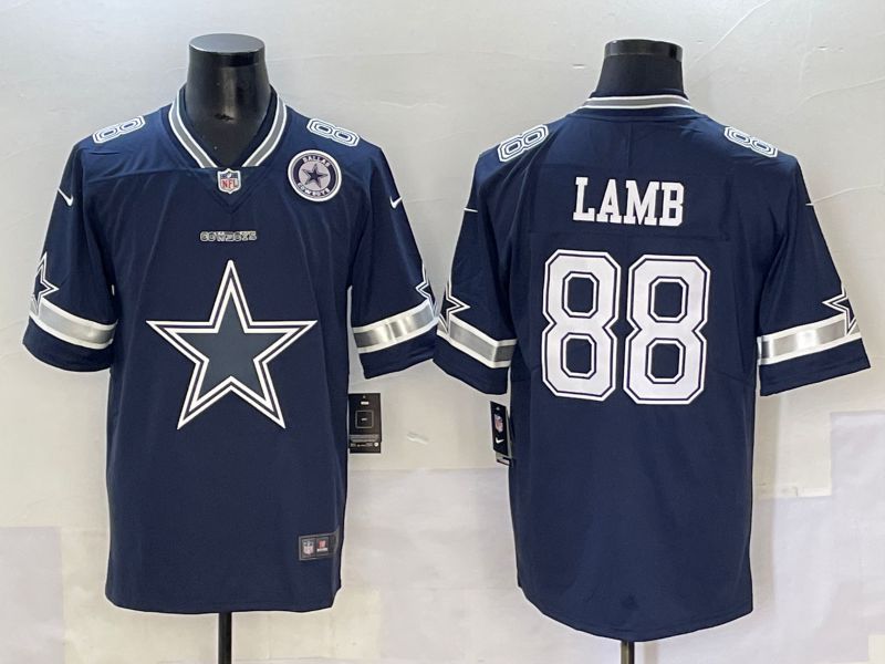 Men Dallas Cowboys #88 Lamb Blue 2025 Nike Limited NFL Jersey style 2